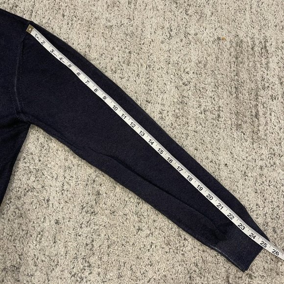 PAL ZILERI Concept New Wool Sweater Men's V-Neck Pullover M Blue Made in Italy - Picture 6 of 9